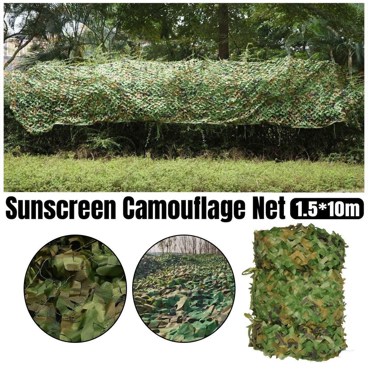 Outdoor Camouflage Mesh Sunscreen Shade Heat Insulation Leaf Decorative Fabrics